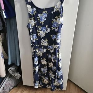 Blue floral sundress